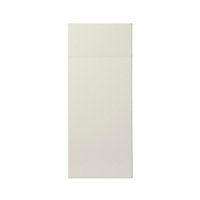 GoodHome Stevia Gloss cream Door & drawer, (W)300mm (H)715mm (T)18mm