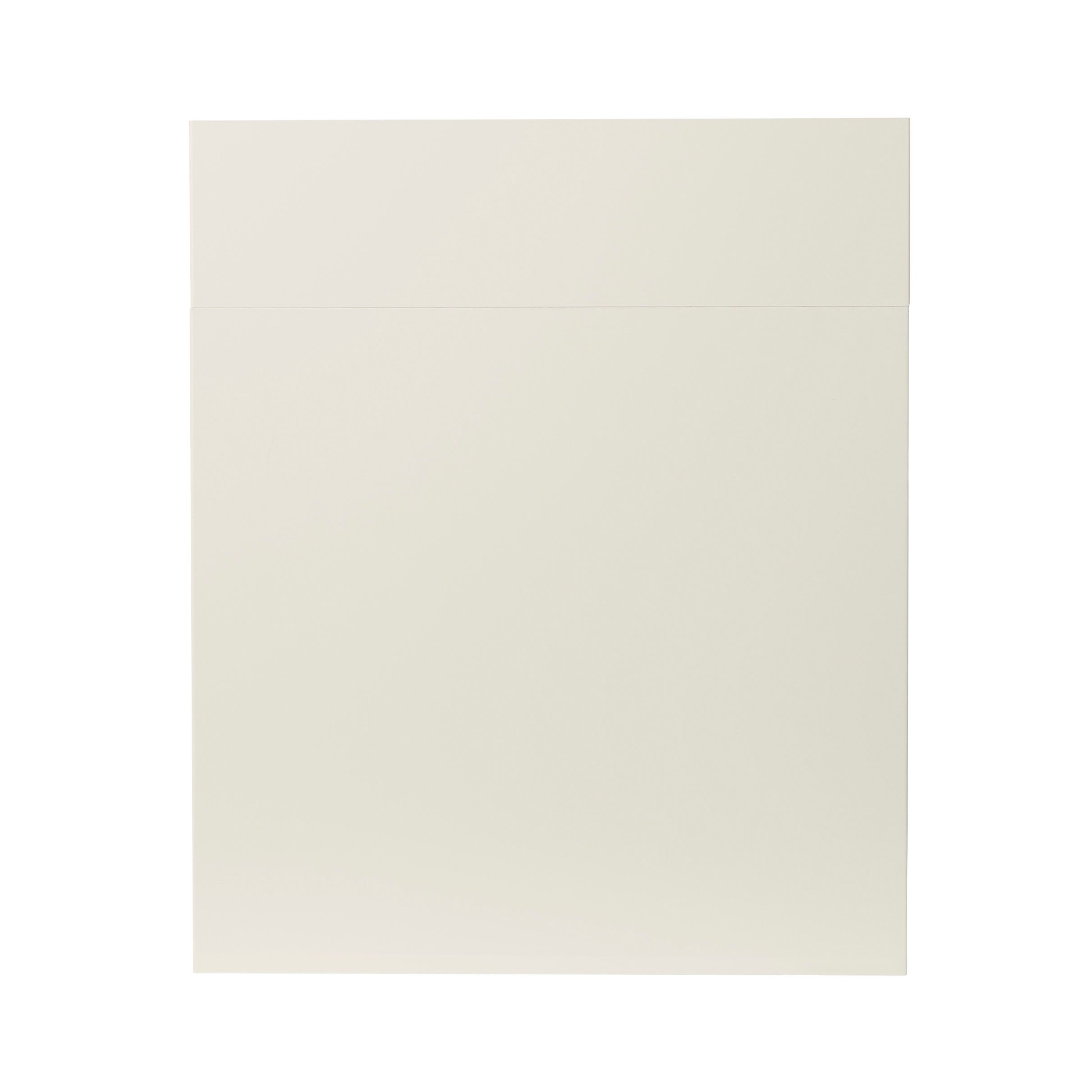 GoodHome Stevia Gloss cream Door & drawer, (W)600mm (H)715mm (T)18mm