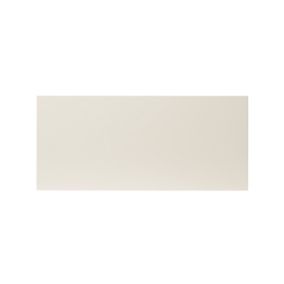 GoodHome Stevia Gloss cream Drawer front, bridging & bi fold door, (W)800mm (H)356mm (T)18mm