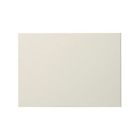 GoodHome Stevia Gloss cream Drawer front, bridging door & bi fold door, (W)500mm (H)356mm (T)18mm