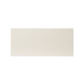 GoodHome Stevia Gloss cream Drawer front, bridging door & bi fold door, (W)800mm (H)356mm (T)18mm