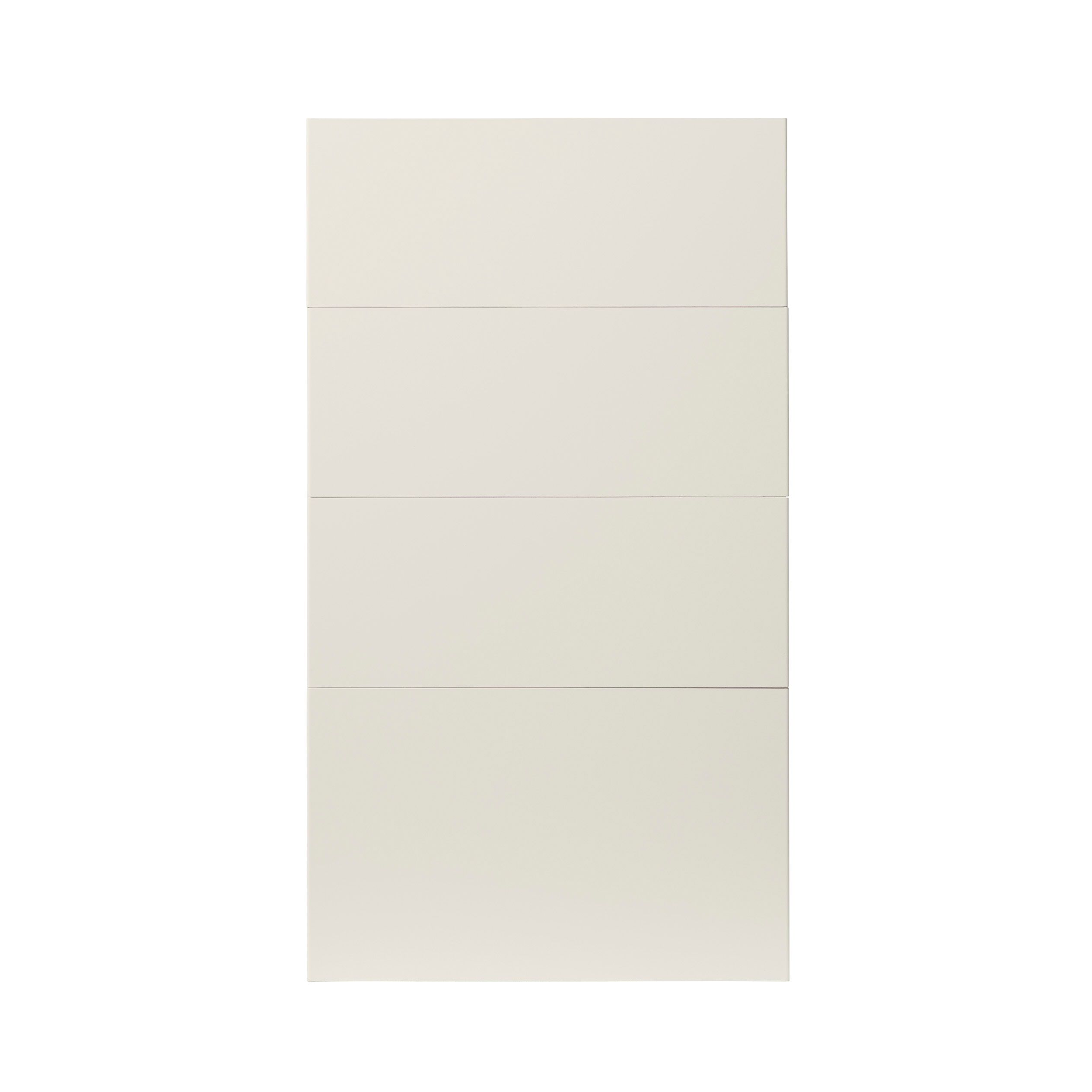 GoodHome Stevia Gloss cream Drawer front, Pack of 1 (H)715mm (W)397mm (T)18mm