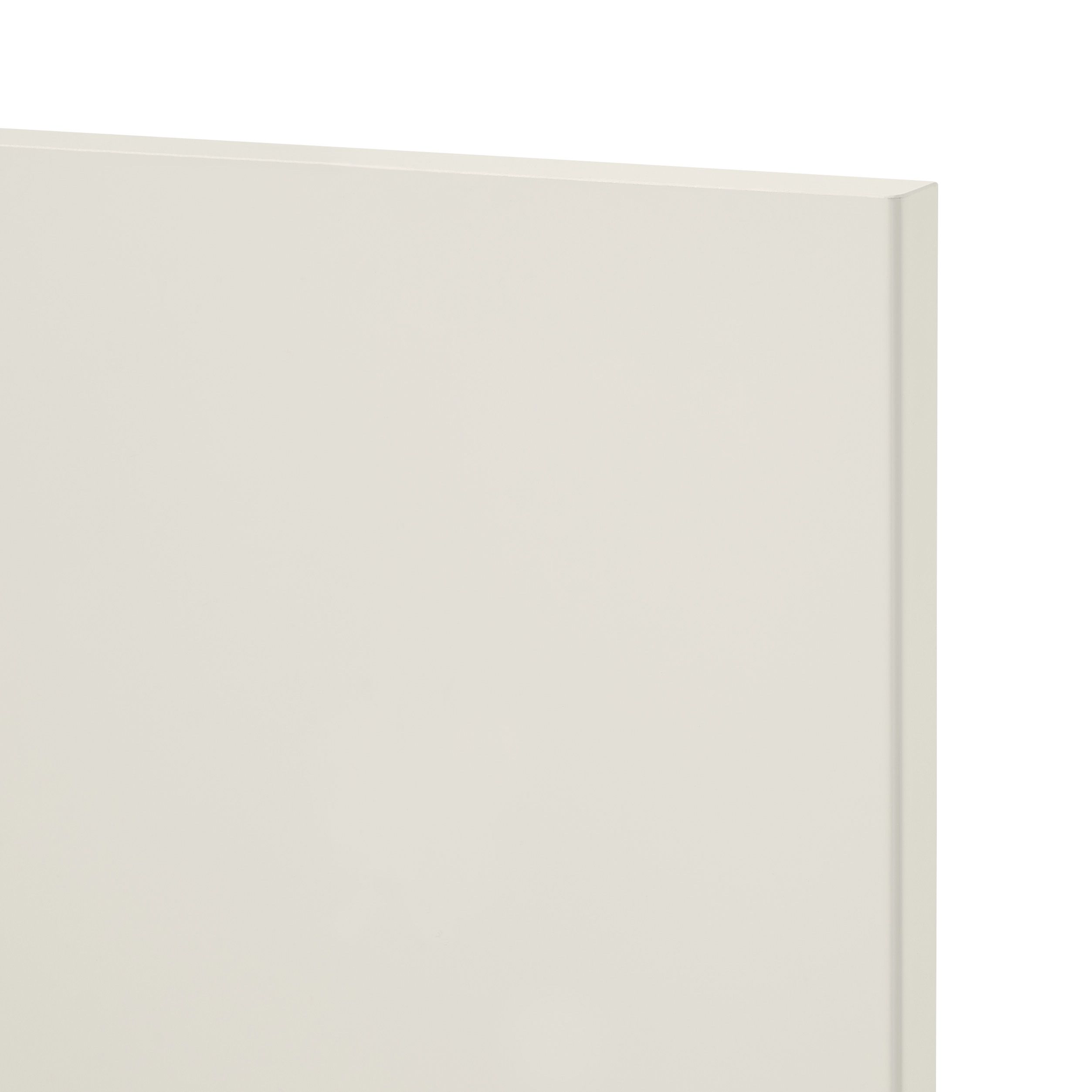 GoodHome Stevia Gloss cream Highline Cabinet door (W)400mm (H)715mm (T)18mm