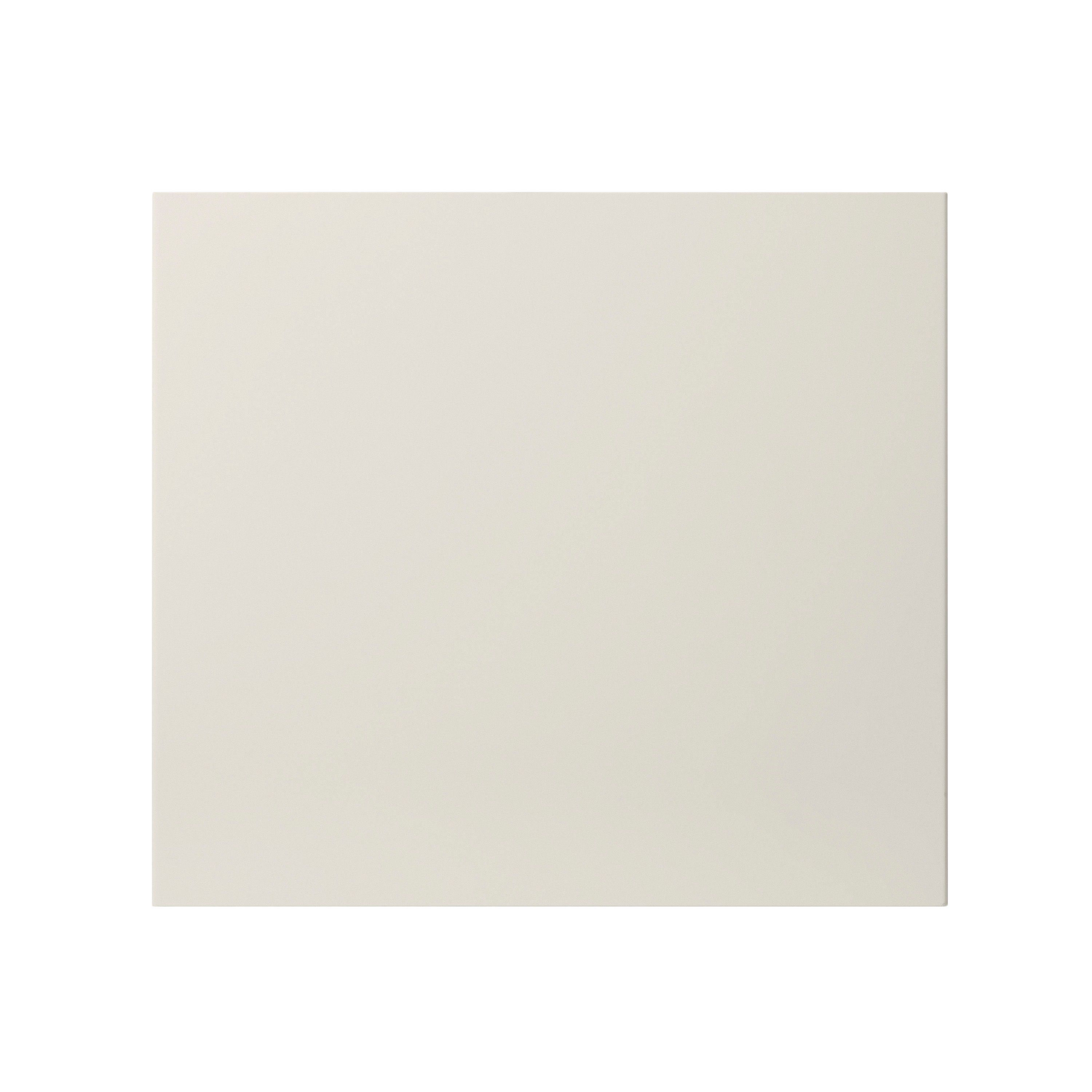 GoodHome Stevia Gloss cream Slab 2 drawer front, bridging door & bi-fold door 400mm