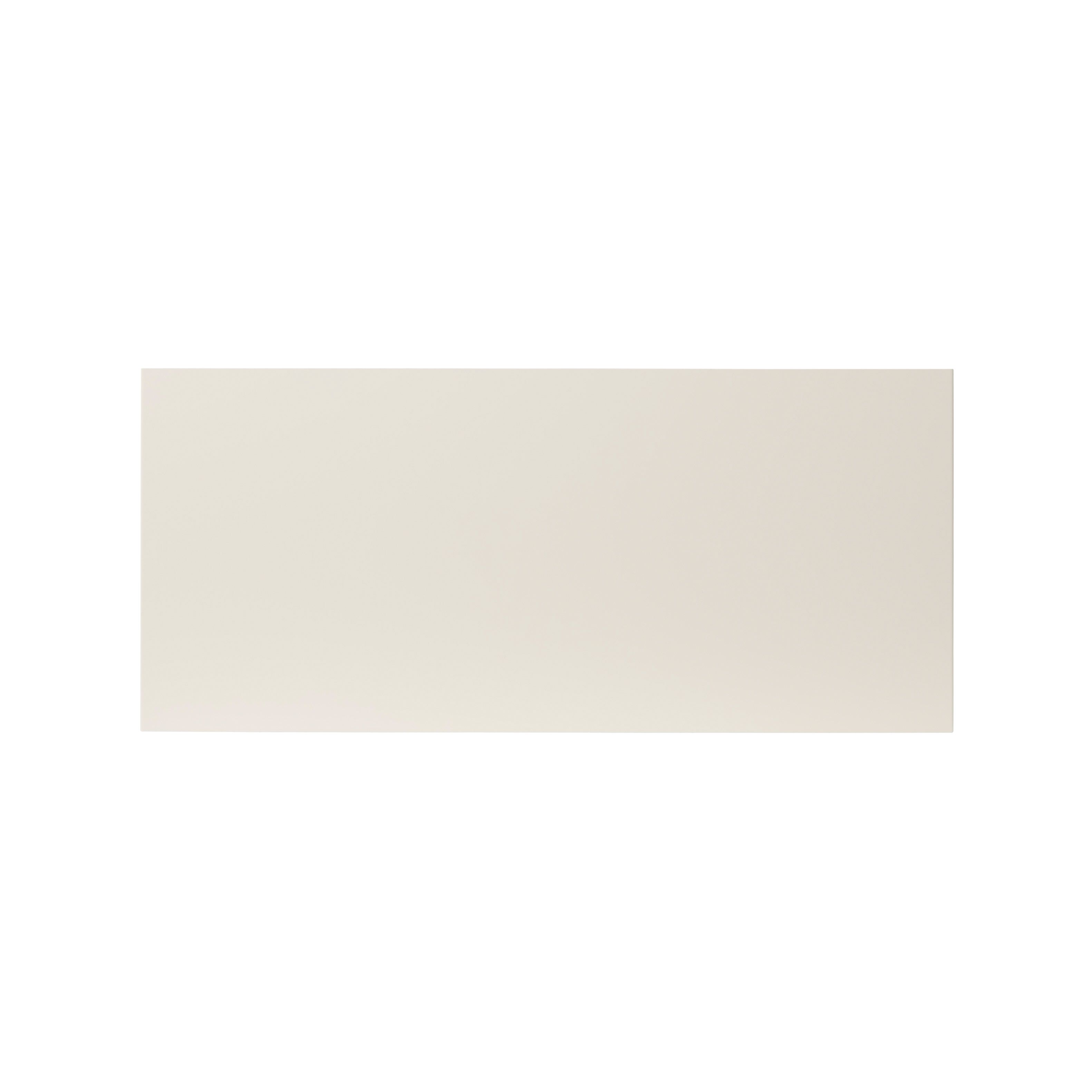 GoodHome Stevia Gloss cream Slab 2 drawer front, bridging door & bi-fold door 800mm