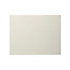 GoodHome Stevia Gloss cream slab Appliance Cabinet door (W)600mm (H)453mm (T)18mm