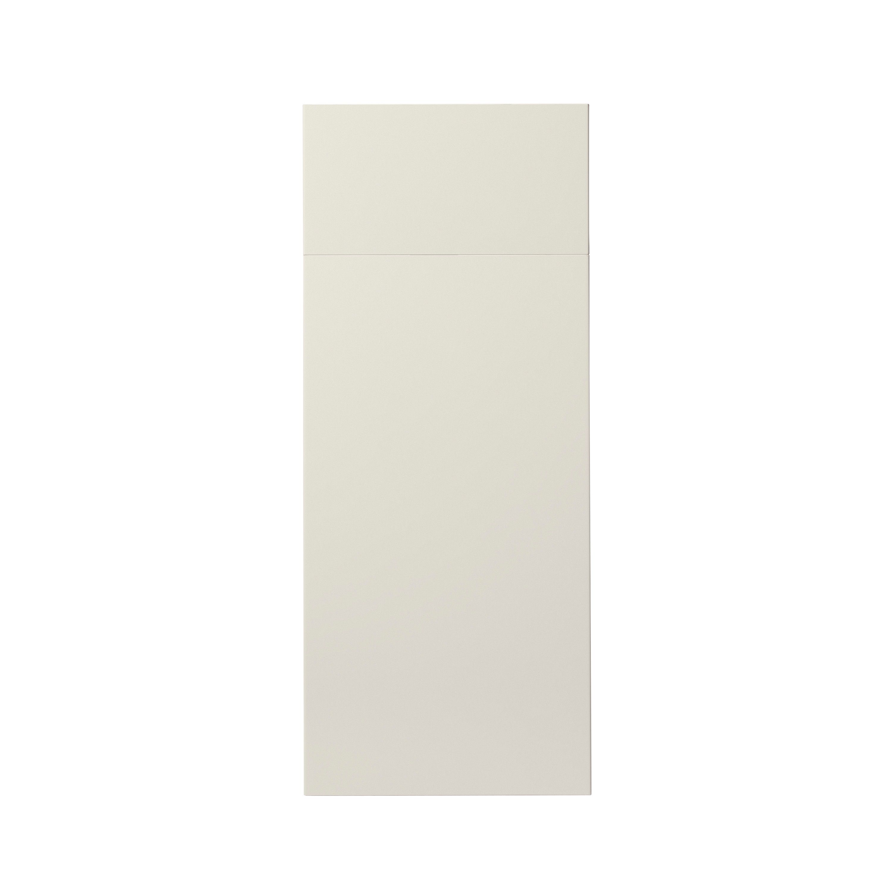 GoodHome Stevia Gloss cream Slab Door & drawer 300mm