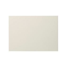 GoodHome Stevia Gloss cream slab Drawer front, bridging door & bi fold door, (W)500mm