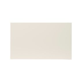 GoodHome Stevia Gloss cream slab Drawer front, bridging door & bi fold door, (W)600mm