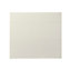 GoodHome Stevia Gloss cream slab Drawer front (W)800mm, Pack of 3