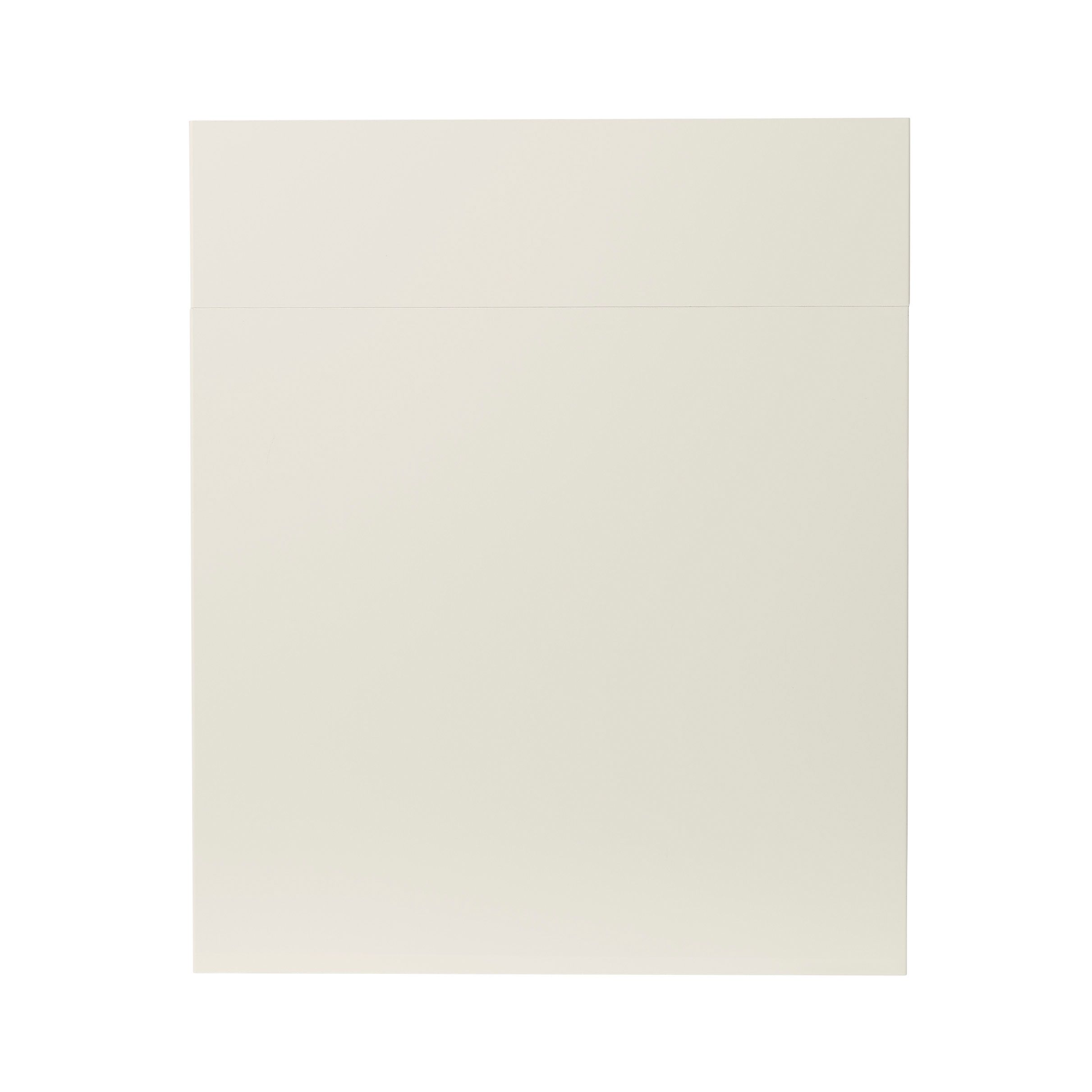 GoodHome Stevia Gloss cream slab Drawerline door, (W)600mm (H
