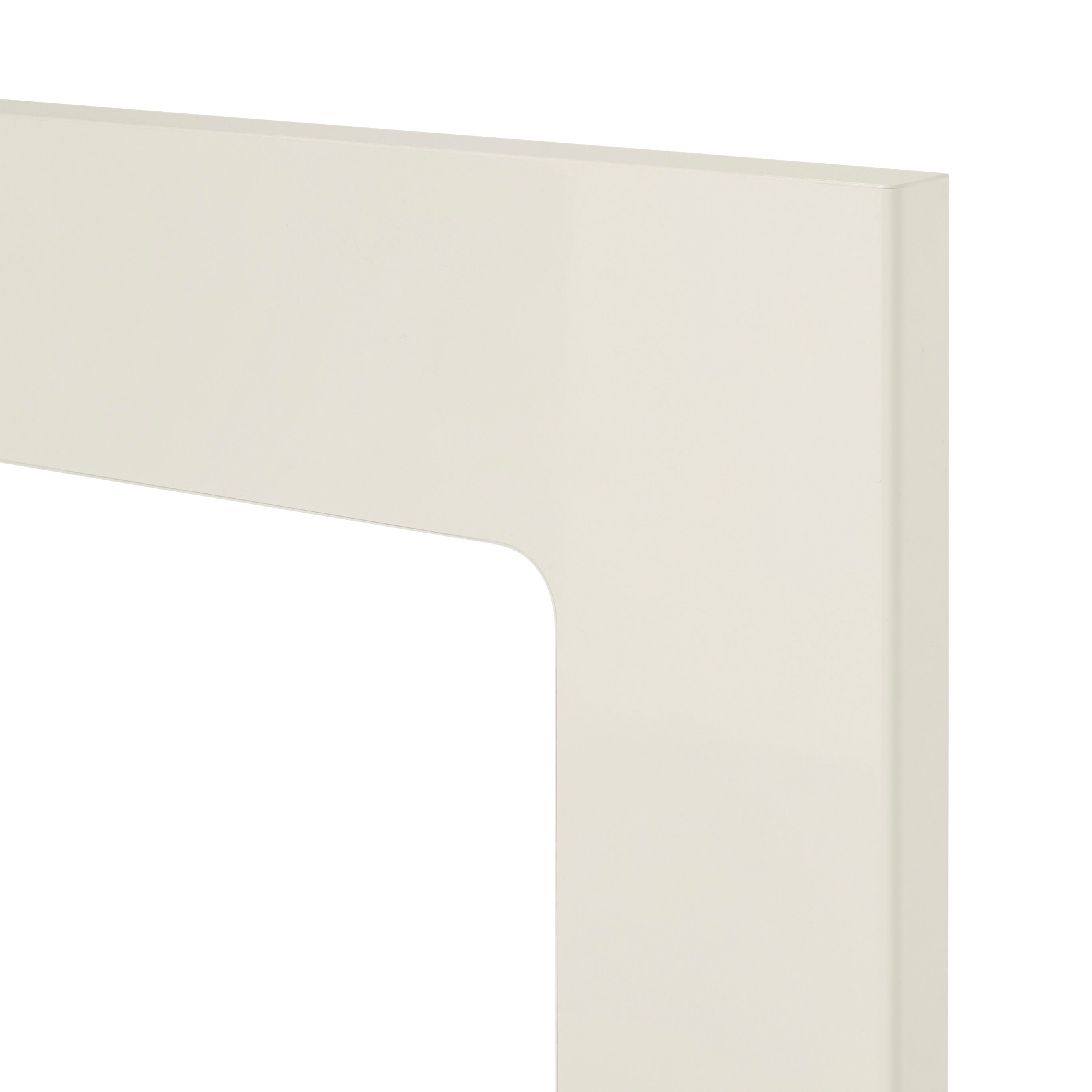 GoodHome Stevia Gloss cream Slab Glazed Cabinet door (W)500mm (H)715mm (T)18mm