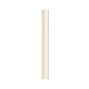 GoodHome Stevia Gloss cream slab Gloss cream Standard Corner post, (W)59mm