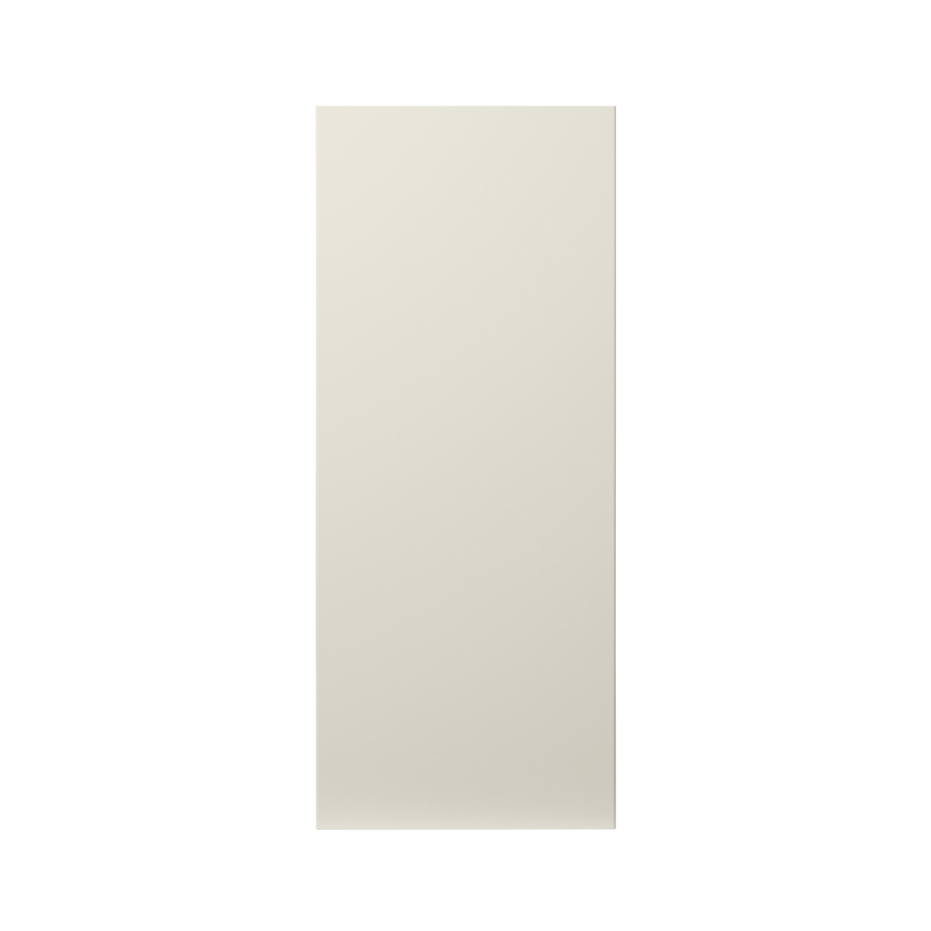 GoodHome Stevia Gloss cream slab Highline Cabinet door (W)300mm (H)715mm (T)18mm