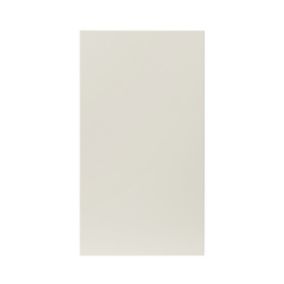 GoodHome Stevia Gloss cream slab Highline Cabinet door (W)450mm (H)715mm (T)18mm