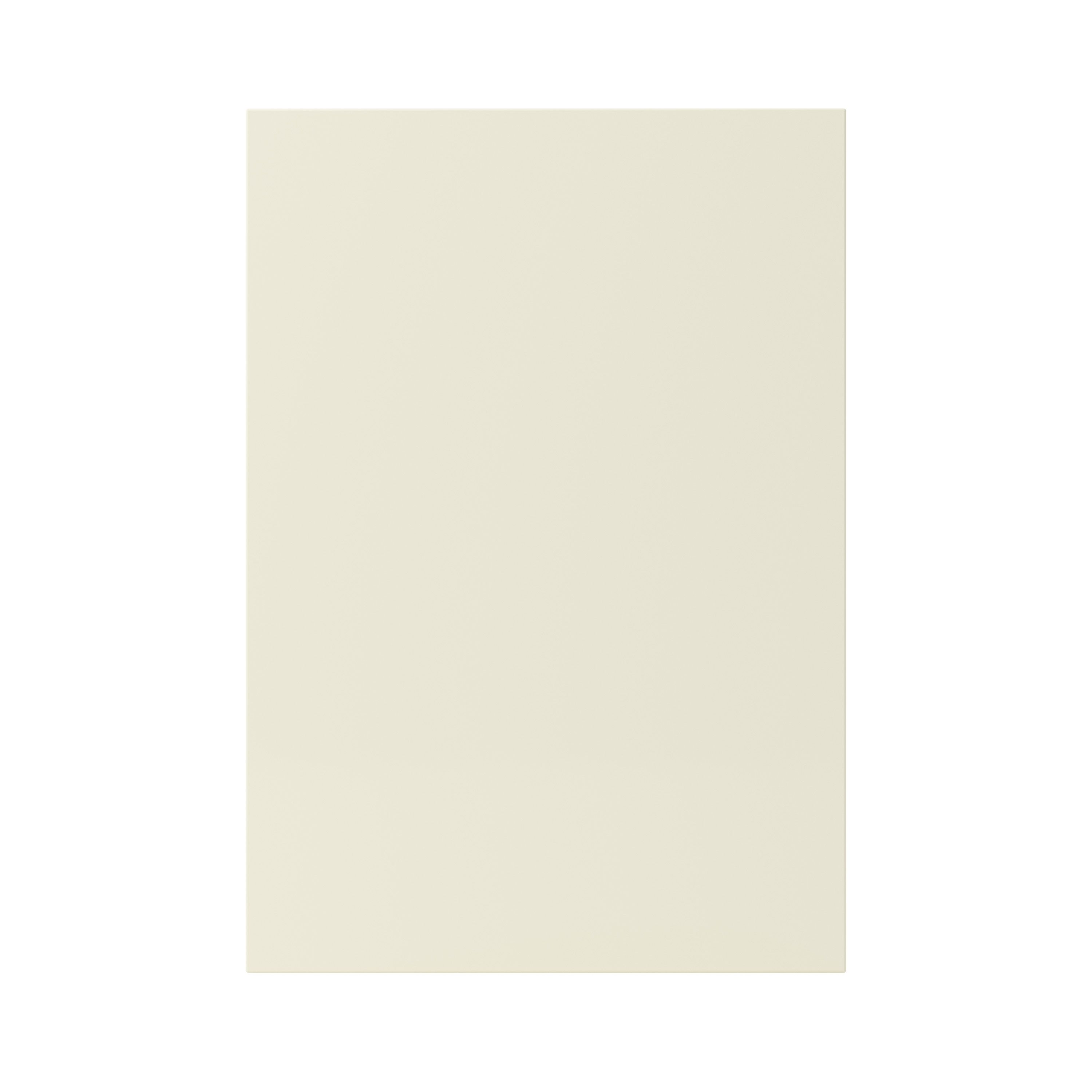 GoodHome Stevia Gloss cream Slab Highline Cabinet door (W)500mm (H)715mm (T)18mm