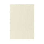 GoodHome Stevia Gloss cream slab Highline Cabinet door (W)500mm (T)18mm