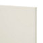 GoodHome Stevia Gloss cream slab Highline Cabinet door (W)600mm (H)715mm (T)18mm