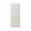 GoodHome Stevia Gloss cream slab Larder Cabinet door (W)500mm (H)1287mm (T)18mm