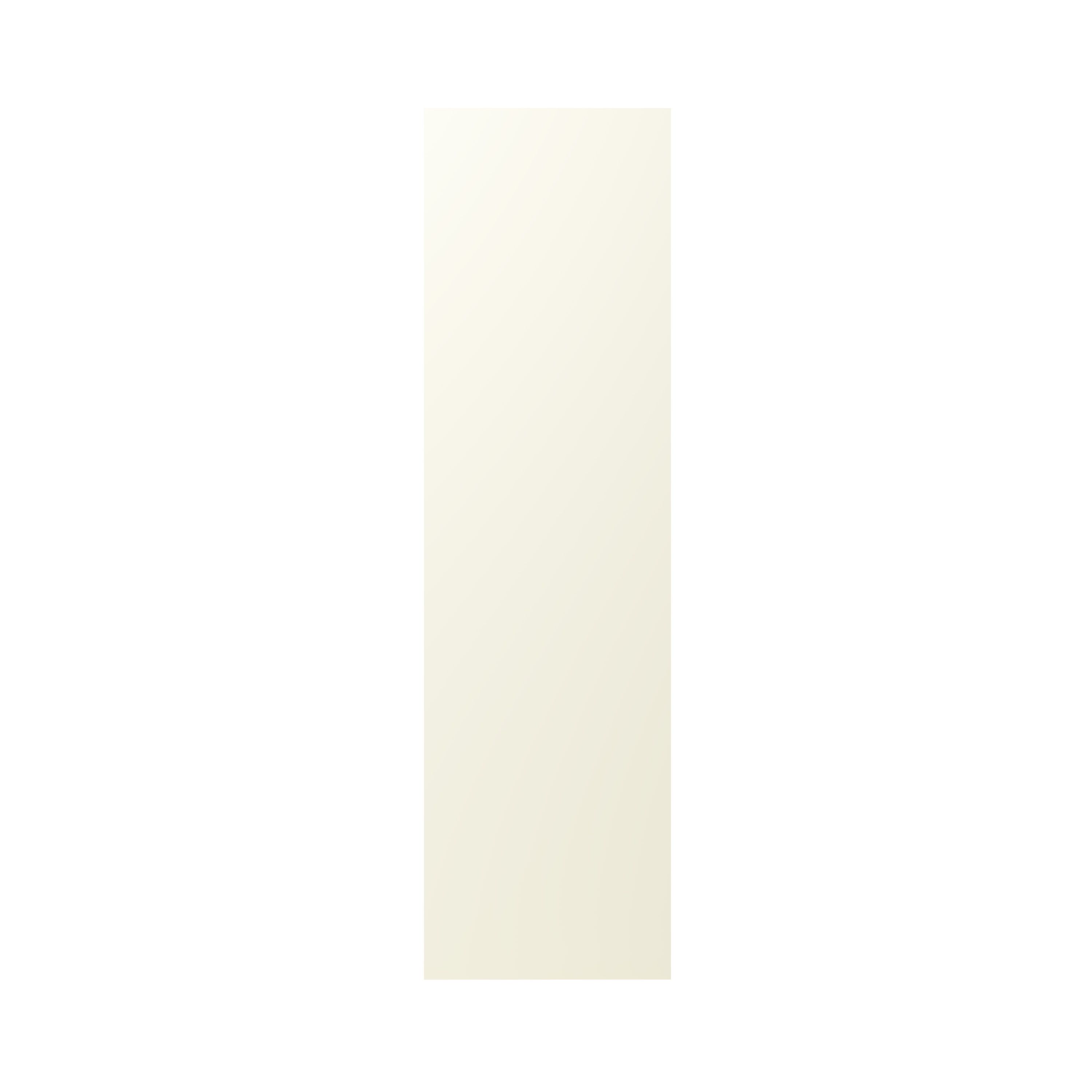 GoodHome Stevia Gloss cream slab Standard Appliance & larder End panel (H)2010mm (W)570mm, Pair