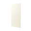 GoodHome Stevia Gloss cream slab Standard Breakfast bar back panel (H)890mm (W)2000mm
