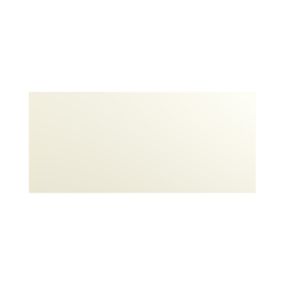 GoodHome Stevia Gloss cream slab Standard Breakfast bar back panel (H)890mm (W)2000mm