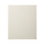 GoodHome Stevia Gloss cream slab Tall appliance Cabinet door (W)600mm (H)723mm (T)18mm