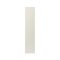 GoodHome Stevia Gloss cream slab Tall larder Cabinet door (W)300mm (H)1467mm (T)18mm