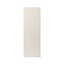 GoodHome Stevia Gloss cream slab Tall larder Cabinet door (W)500mm (H)1467mm (T)18mm