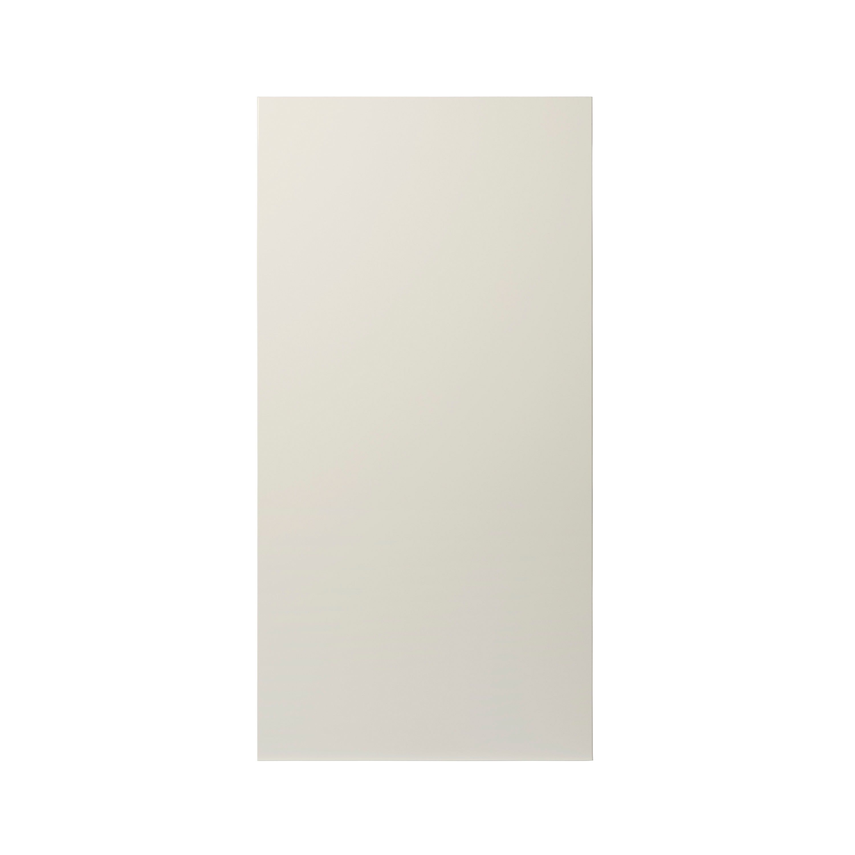 GoodHome Stevia Gloss cream slab Tall larder Cabinet door (W)600mm (H)1181mm (T)18mm