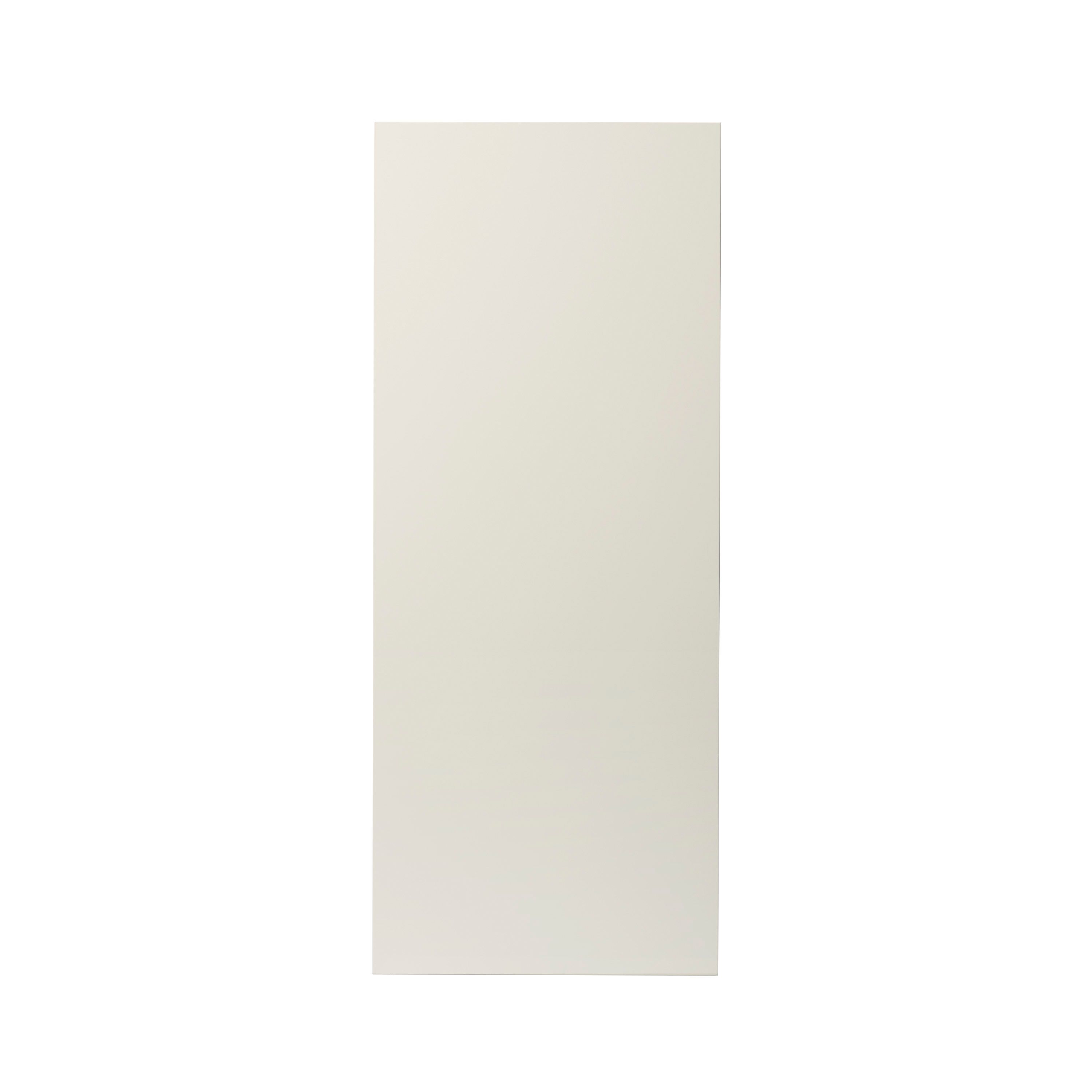 GoodHome Stevia Gloss cream slab Tall larder Cabinet door (W)600mm (H)1467mm (T)18mm