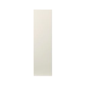GoodHome Stevia Gloss cream slab Tall wall Cabinet door (W)250mm (H)895mm (T)18mm