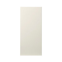 GoodHome Stevia Gloss cream slab Tall wall Cabinet door (W)400mm (H)895mm (T)18mm