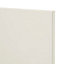 GoodHome Stevia Gloss cream slab Tall wall Cabinet door (W)500mm (H)895mm (T)18mm