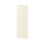 GoodHome Stevia Gloss cream slab Tall Wall End panel (H)900mm (W)320mm