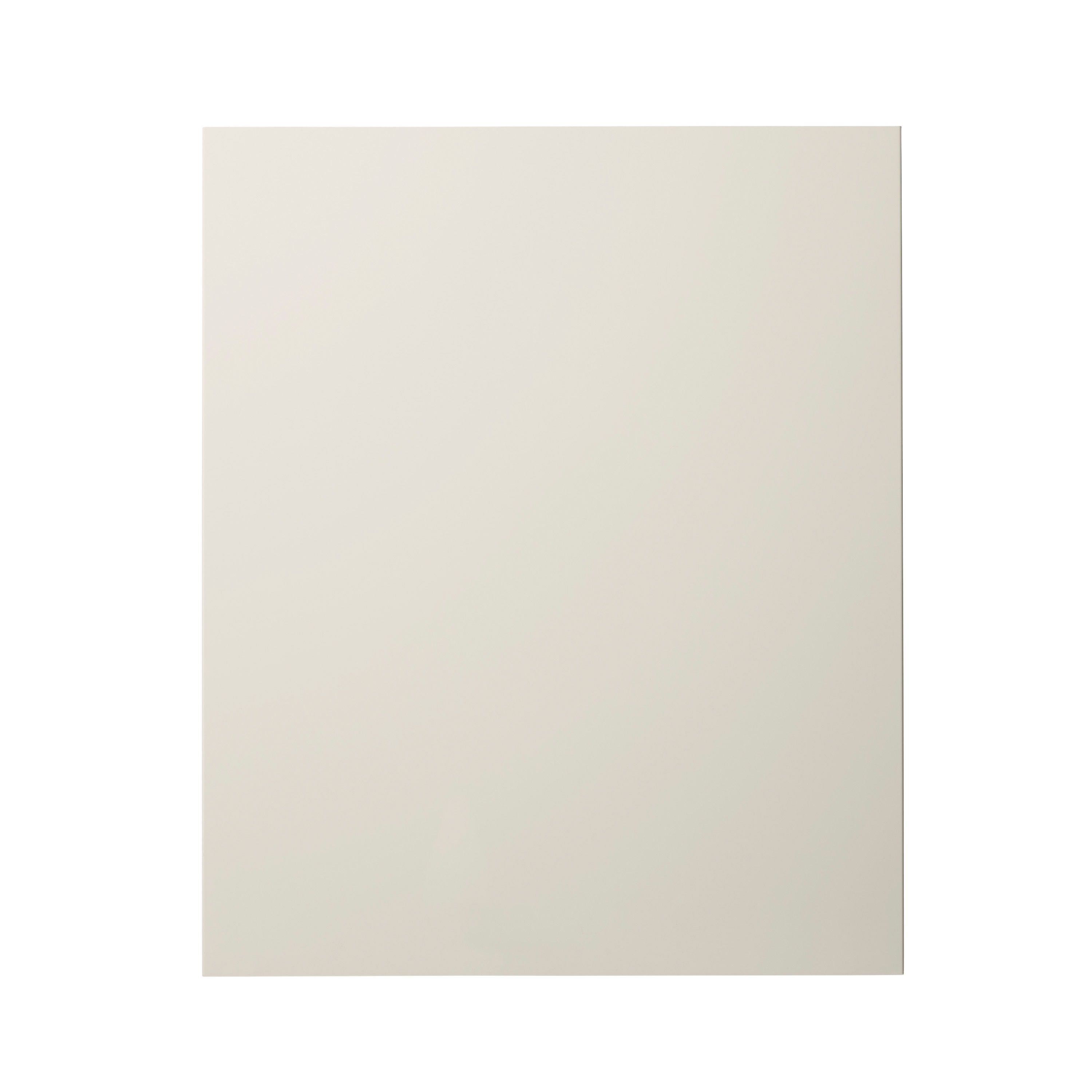 GoodHome Stevia Gloss cream Tall appliance Cabinet door (W)600mm (H)723mm (T)18mm