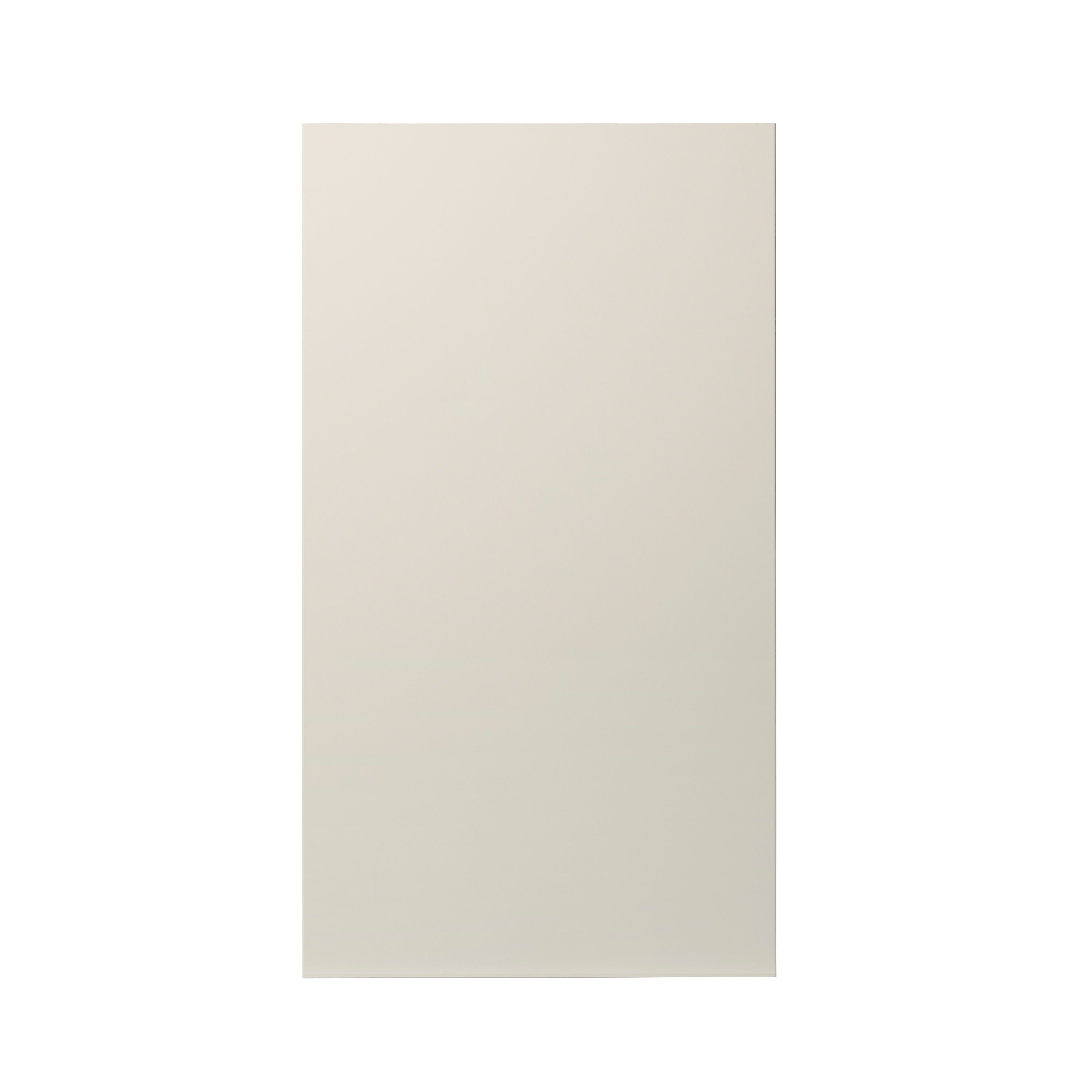 GoodHome Stevia Gloss cream Tall wall Cabinet door (W)500mm (H)895mm (T)18mm
