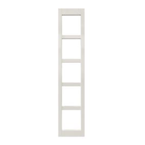 GoodHome Stevia Gloss Cream Wine rack fascia, (H)715mm (W)147mm