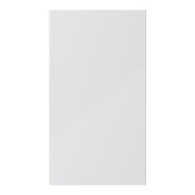 GoodHome Stevia Gloss grey Drawerline door & drawer front, (W)400mm (H)715mm (T)18mm