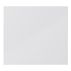 GoodHome Stevia Gloss grey slab Gloss grey Slab Appliance Cabinet door (W)600mm (H)543mm (T)18mm