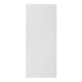 GoodHome Stevia Gloss grey slab Highline Cabinet door (W)300mm (H)715mm (T)18mm