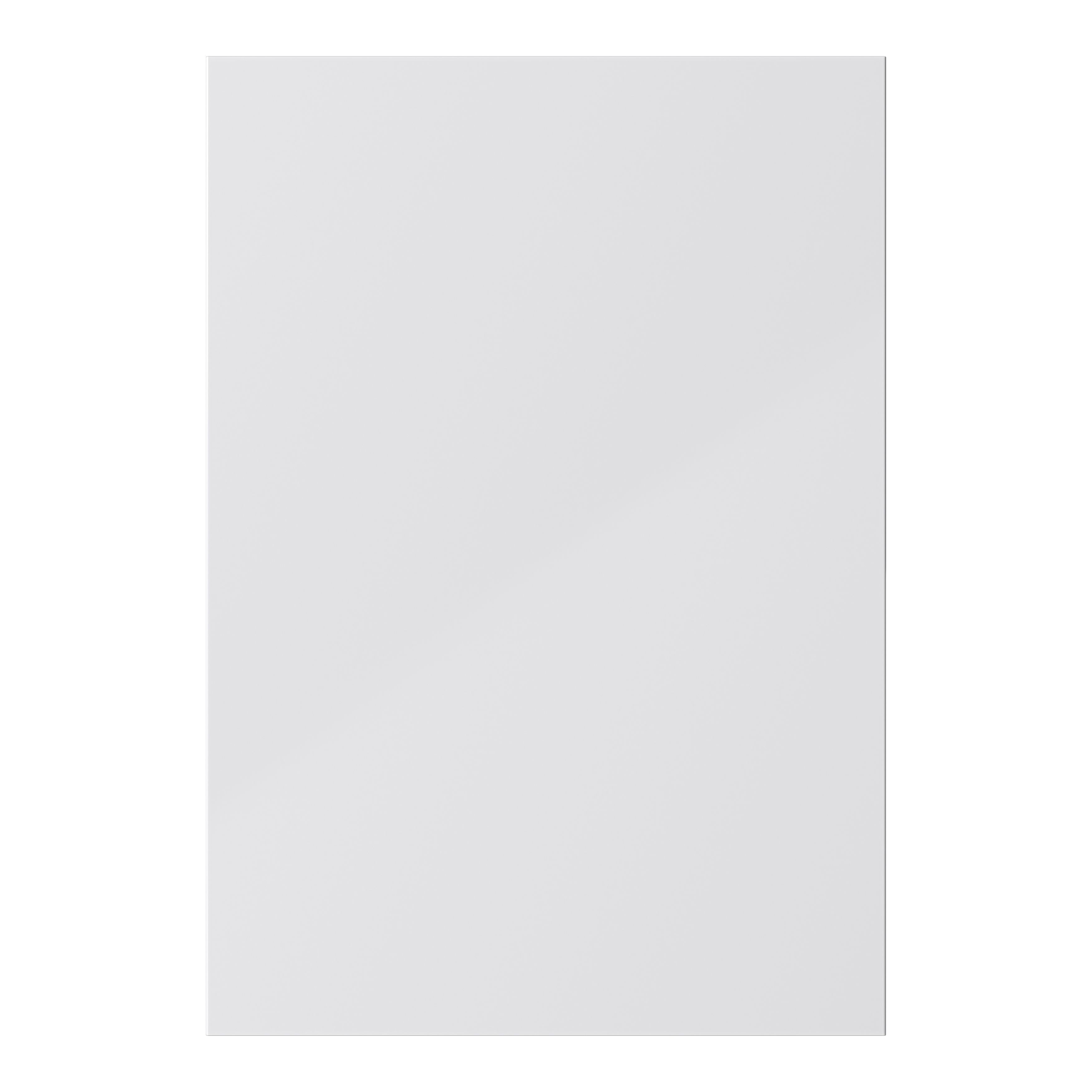 GoodHome Stevia Gloss grey Slab Highline Cabinet door (W)500mm (H)715mm (T)18mm