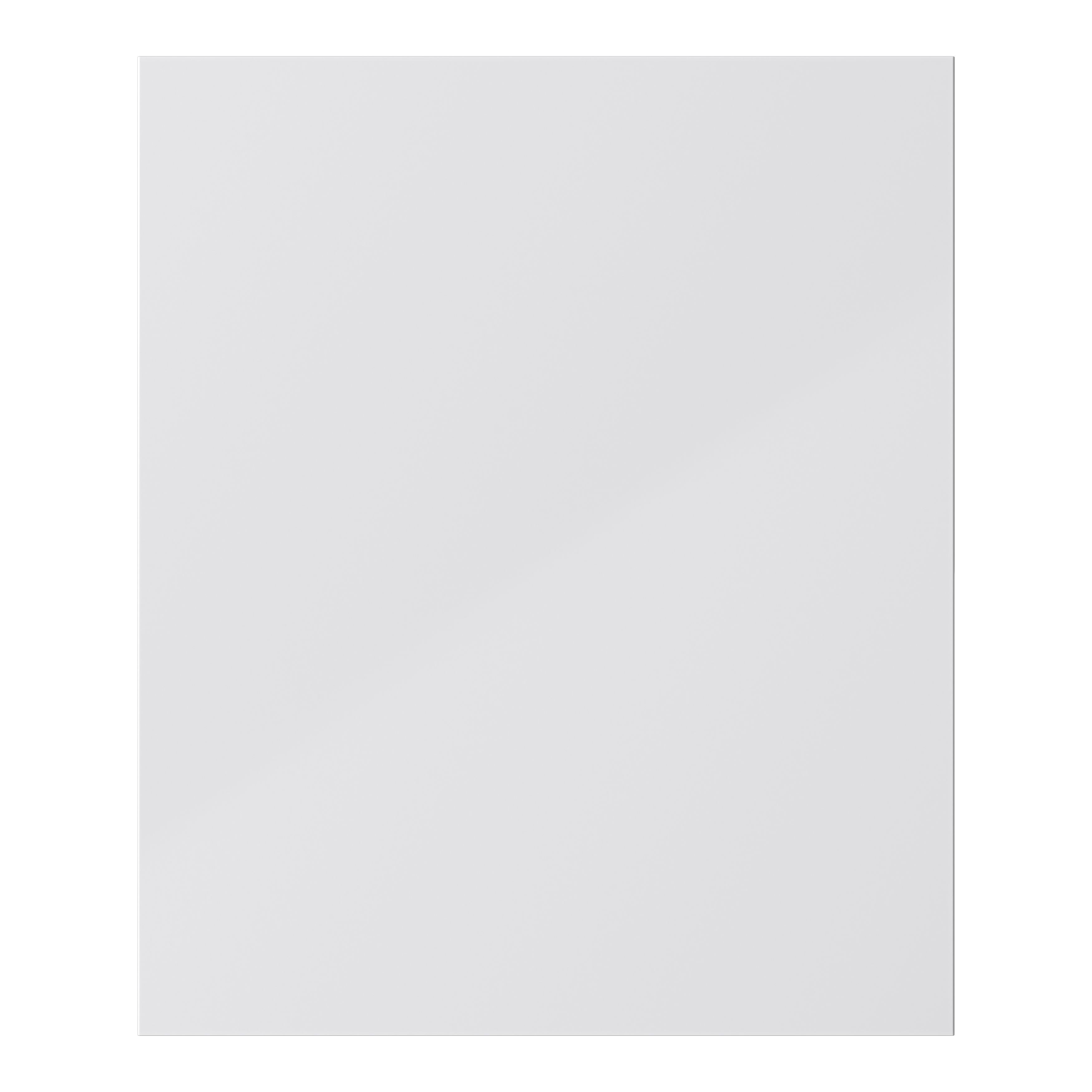 GoodHome Stevia Gloss grey Slab Highline Cabinet door (W)600mm (H)715mm (T)18mm