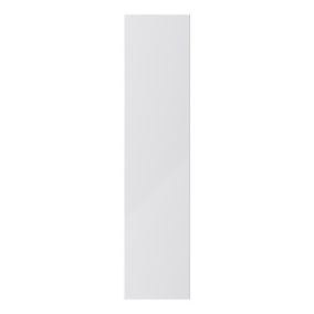 GoodHome Stevia Gloss grey slab Larder Cabinet door (W)300mm (H)1287mm (T)18mm
