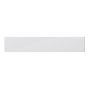 GoodHome Stevia Gloss grey slab Standard Appliance Filler panel (H)115mm (W)597mm