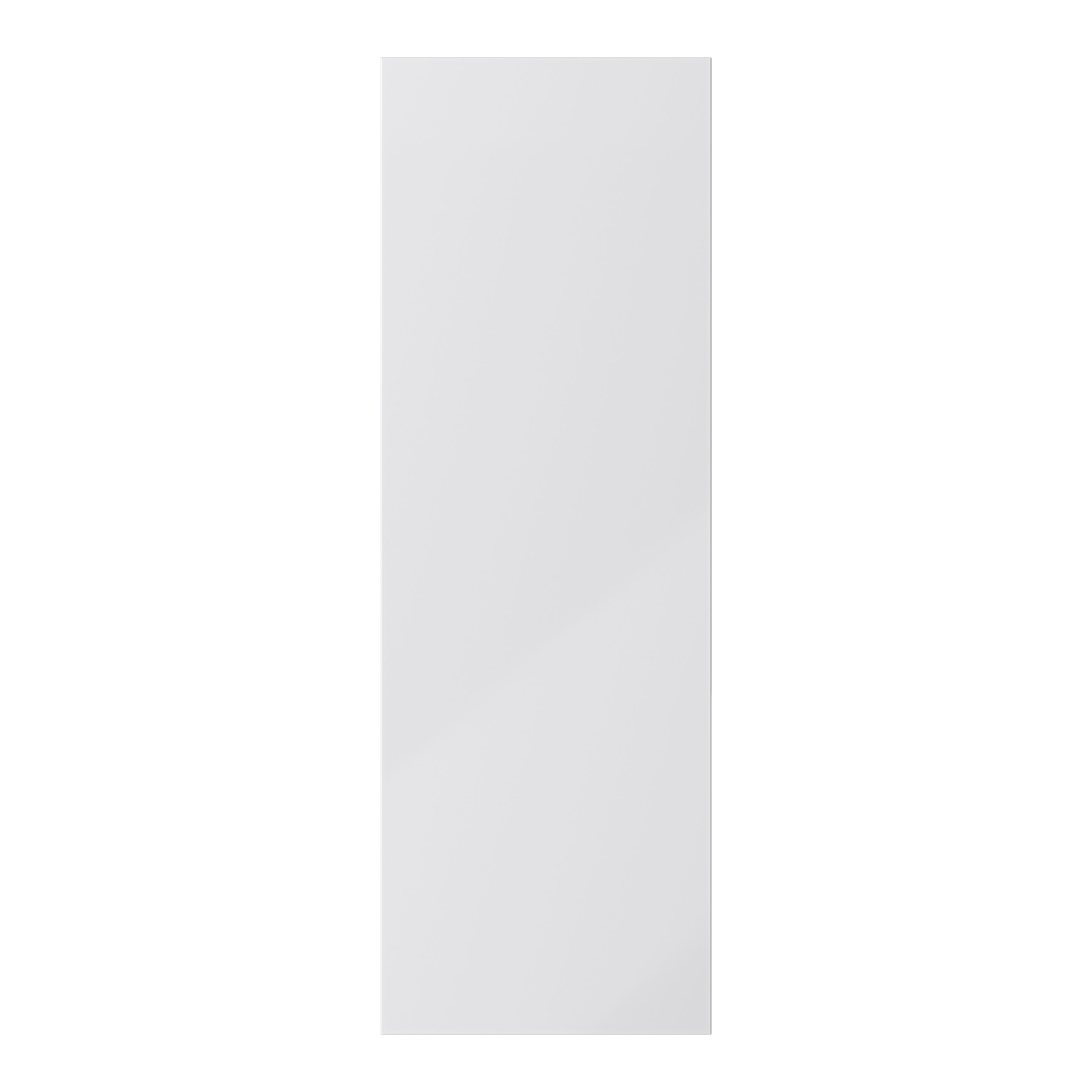 GoodHome Stevia Gloss grey Slab Tall larder Cabinet door (W)500mm (H)1467mm (T)18mm