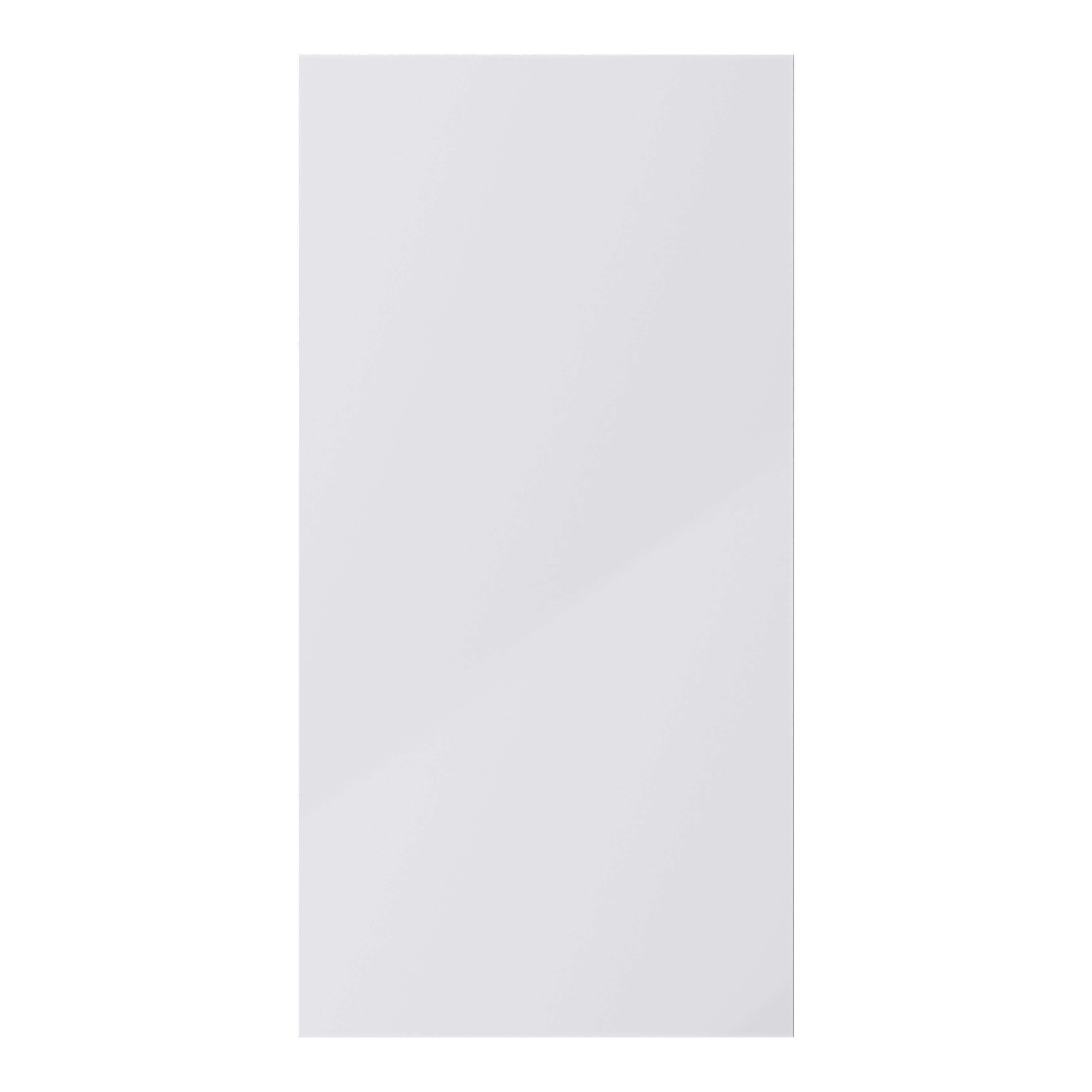 GoodHome Stevia Gloss grey Slab Tall larder Cabinet door (W)600mm (H)1181mm (T)18mm