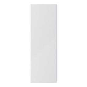 GoodHome Stevia Gloss grey slab Tall wall Cabinet door (W)300mm (H)895mm (T)18mm