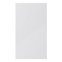 GoodHome Stevia Gloss grey slab Tall wall Cabinet door (W)500mm (H)895mm (T)18mm