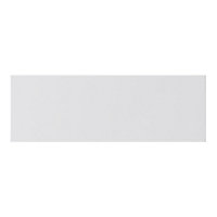 GoodHome Stevia Gloss light grey Drawer front, bridging door & bi fold door, (W)1000mm (H)340mm (T)18mm